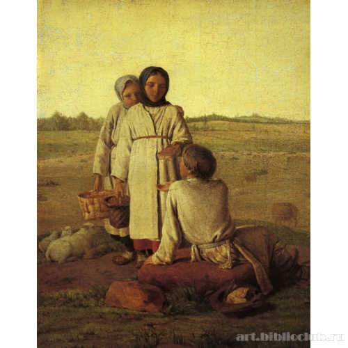 Крестьянские дети в поле