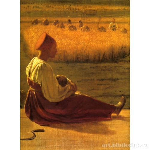 На жатве. Лето. Деталь