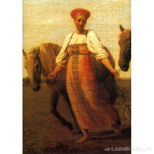 На пашне. Весна. Деталь