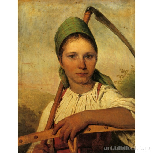 Крестьянка с косой и граблями (Пелагея)