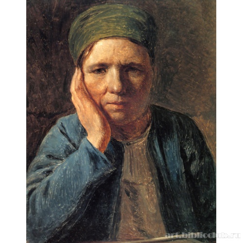 Крестьянская женщина, опирающаяся на руку