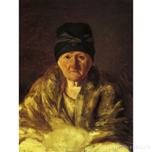 Старая няня в шлычке