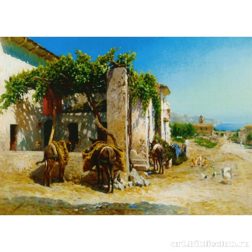 Итальянская деревушка на берегу моря