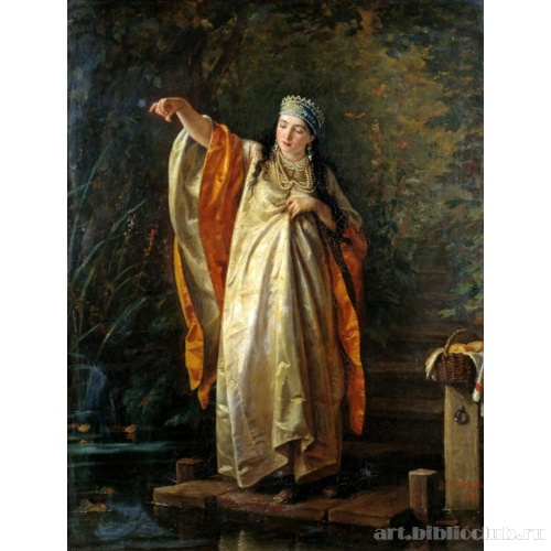 Боярышня у водоема