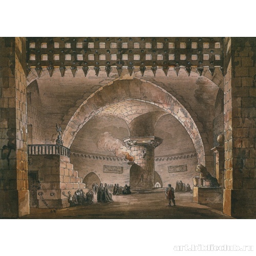 Тюрьма. Проект театральной декорации