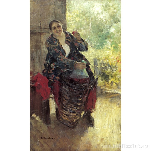 Хозяйка (Женщина с вином)