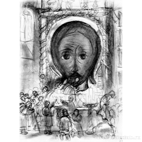 У иконы Спаса