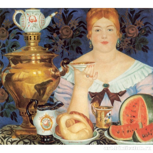 Купчиха, пьющая чай