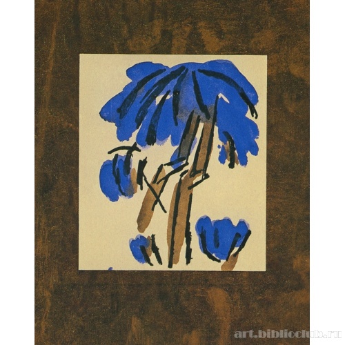 Пальмы. Иллюстрация из литографированной книги А. Крученых «Помада» (Москва)