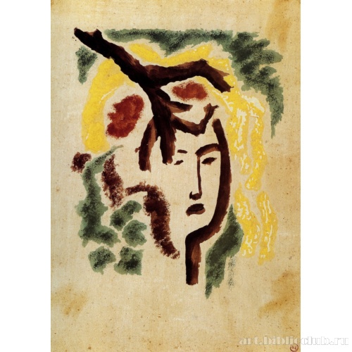 Женская голова и ветка. Из альбома «Путешествие в Турцию»