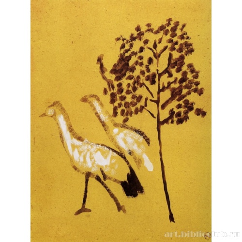 Павлины под деревом