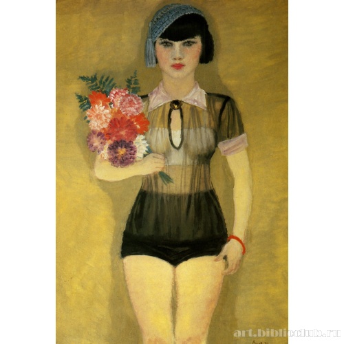 Девушка с букетом