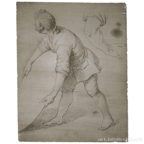 Юноша, подающий щит. Рука, согнутая в локте