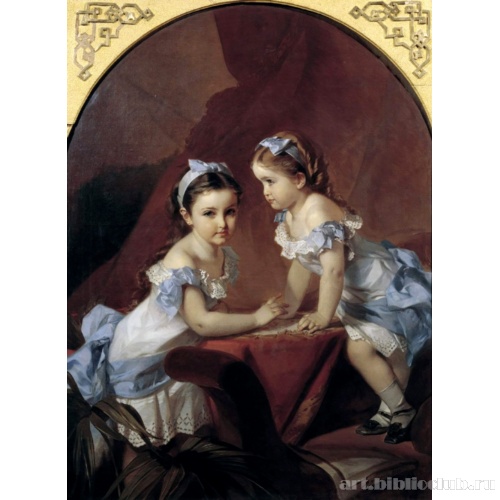 Девочки-сестры. Портрет Лизы и Наташи Араповых