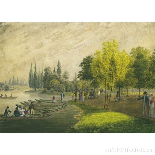 Гуляние в дворцовом парке близ Санкт-Петербурга