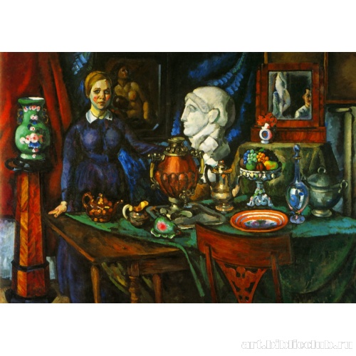 Интерьер с женской фигурой