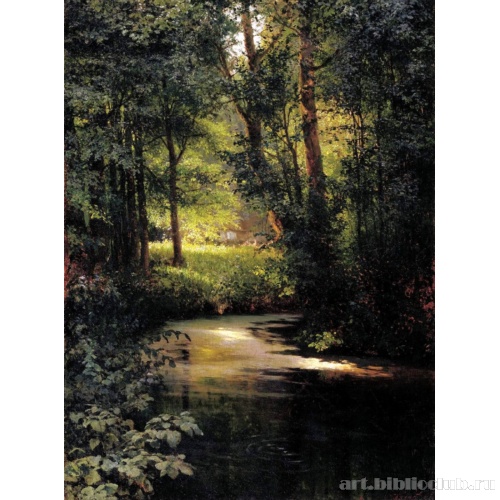 Лесной ручей. Весной