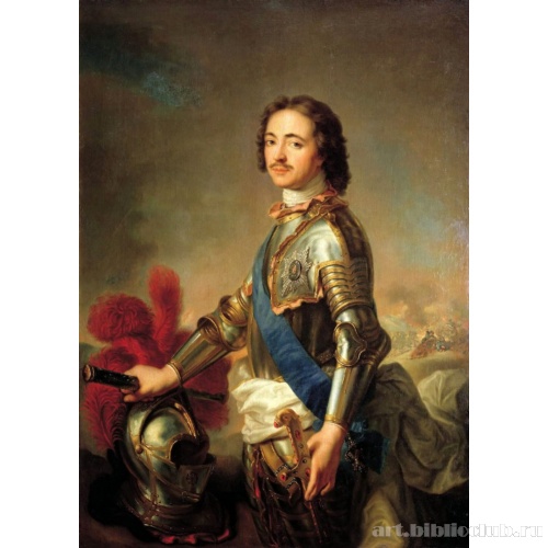 Портрет Петра I в рыцарских доспехах
