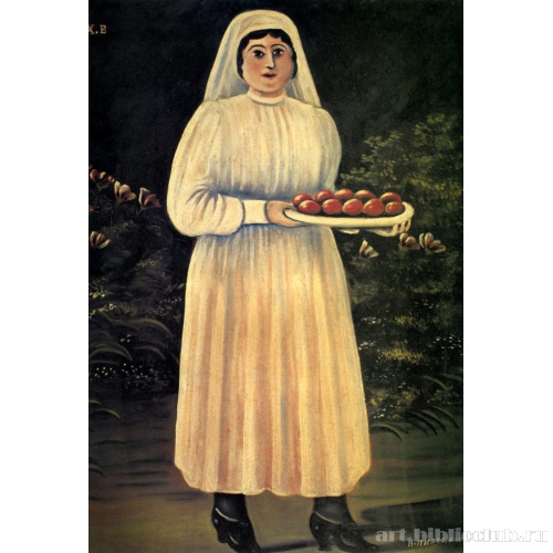 Женщина с пасхальными яйцами