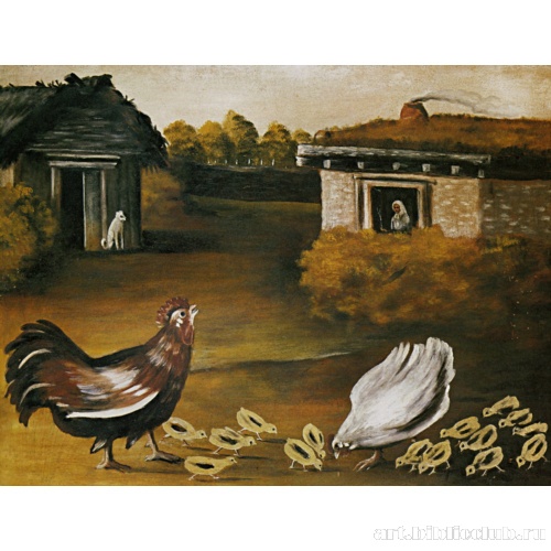 Наседка с цыплятами