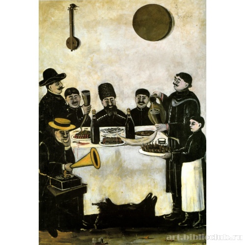 Обед тифлисских торговцев с граммофоном