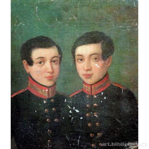 Портрет близнецов Аркадия и Ивана Корниловых