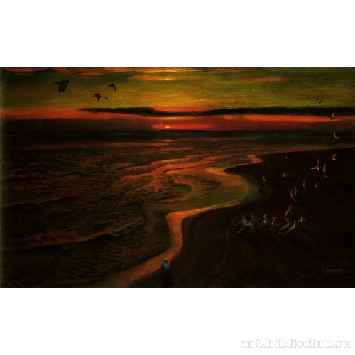 Чайки. Закат