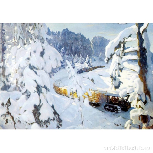 Трактор на лесных работах