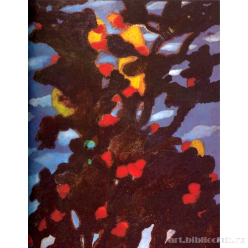 Декоративное панно. Дерево на фоне неба