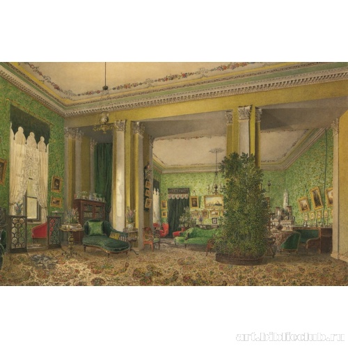 Интерьер гостиной в доме князей Галицыных