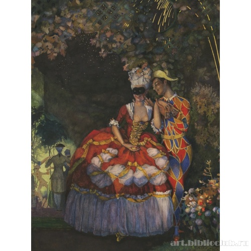 Арлекин и дама