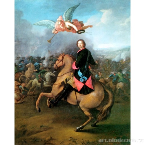 Петр I в Полтавской битве