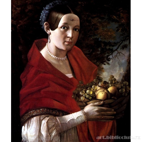 Портрет неизвестной с корзиной в руках