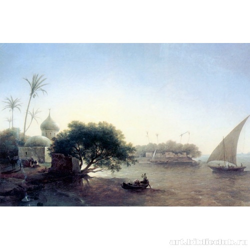 Вид на Нил в Египте