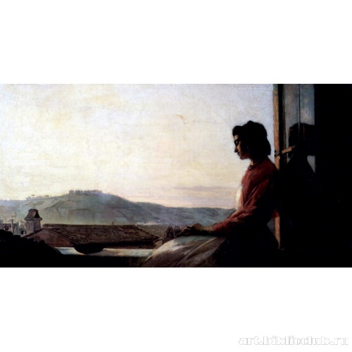 Джованнина, сидящая на подоконнике