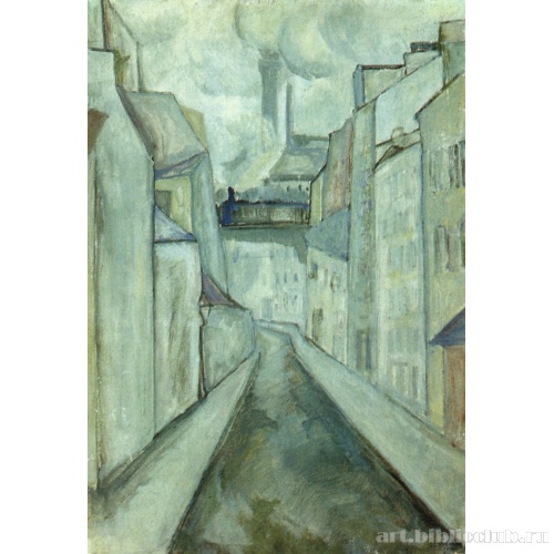 Пейзаж с поездом (Улочка в Париже)