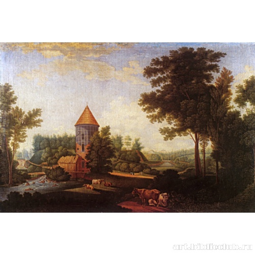 Мельница и башня Пиль в Павловске