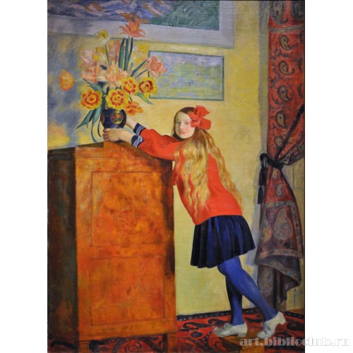 Девочка с цветами