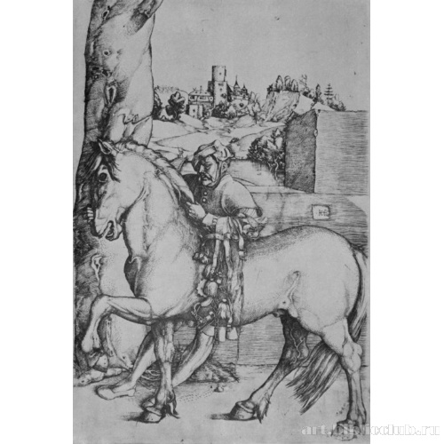 Конюх с конем