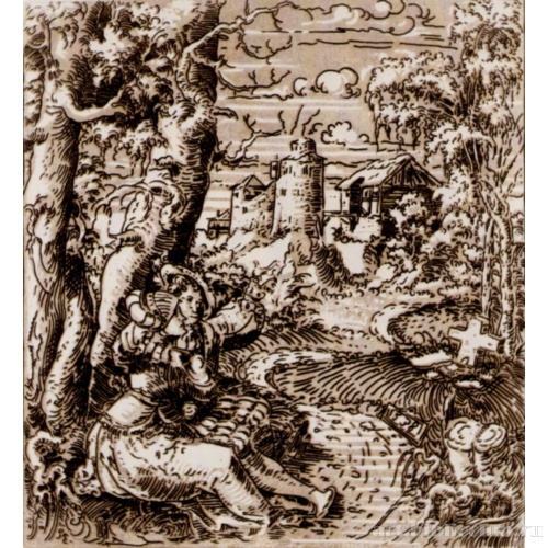 Любовная пара в пейзаже