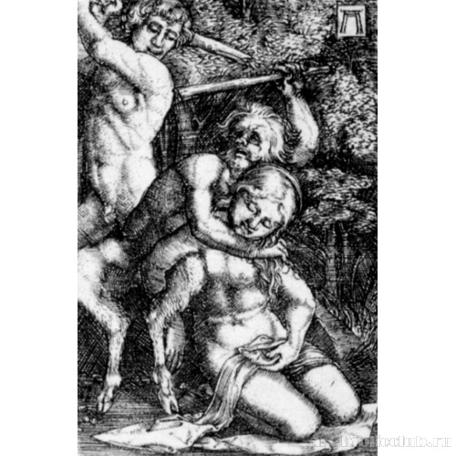 Сатиры и нимфа