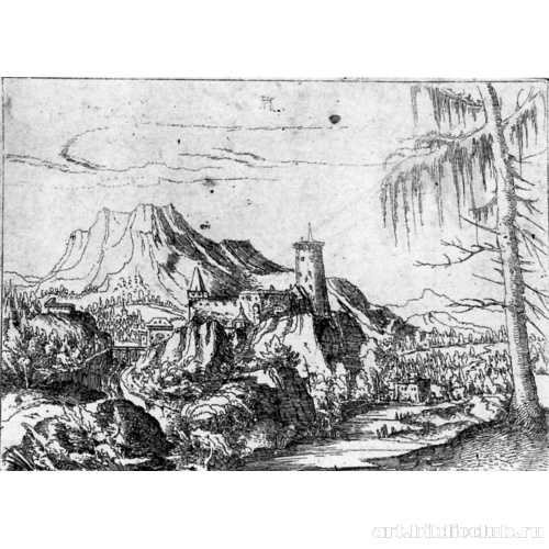 Пейзаж с большим замком