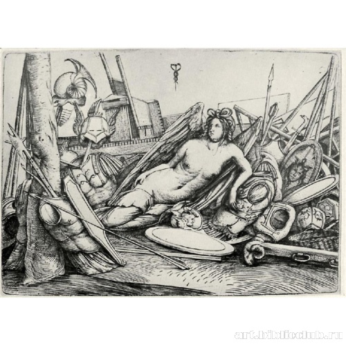 Богиня победы среди трофеев