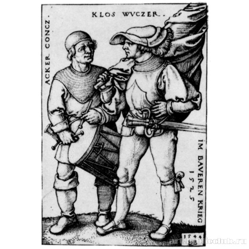 Фенрих [прапорщик] и барабанщик