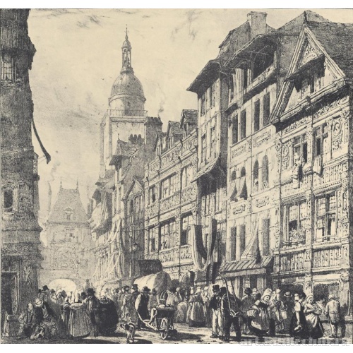 Улица Больших часов в Руане