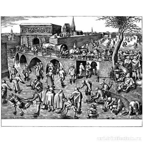 Катание на коньках у ворот святого Георгия в Антверпене