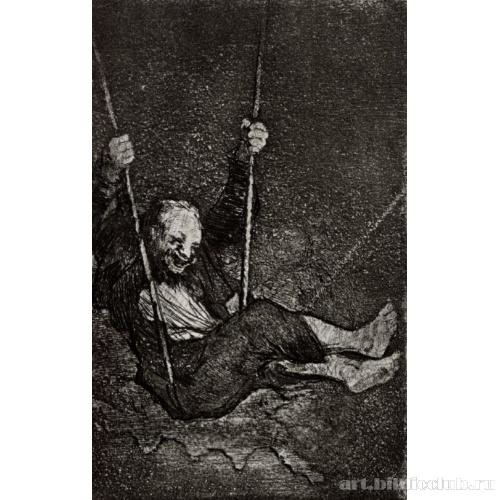 Старик на качелях