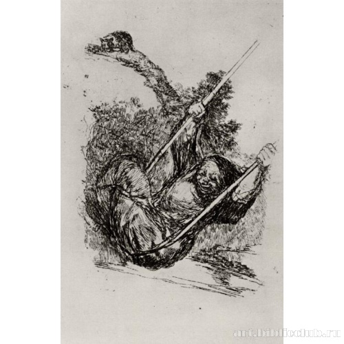 Старуха на качелях