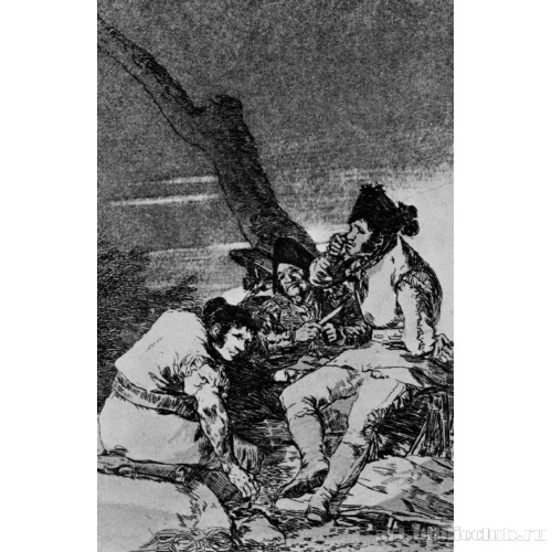 Серия «Капричос», лист 11: За дело, ребята!