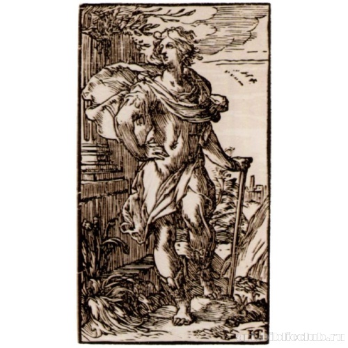 Юноша, опирающийся на палку [02]